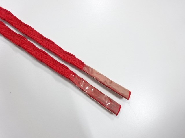  未使用品　正絹　帯留め用　手組三分紐